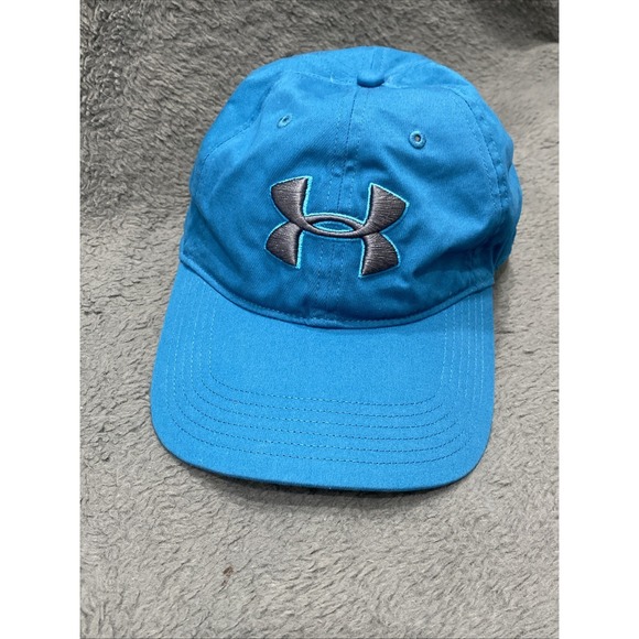 Under Armour Other - Under Armour Blue Adjustable Baseball Hat Cap Embroidered Logo One Size OSFM
